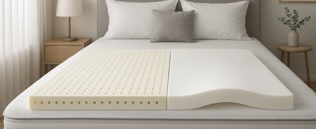 Topper Látex vs Viscoelástica: ¿Cuál Gana en Durabilidad, Soporte y Frescura Natural?